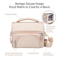 Bentgo Deluxe Lunch Bag Durable And Insulated Lunch Tote With Zippered Outer Pocket Internal Mesh Pocket Padded Adjustable