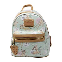 Loungefly Disney Bambi Dreamy Allover Print Womens Double Strap Shoulder Bag Purse