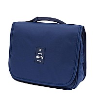 Yeegras Travel Toiletry Bags With Hook, Hanging Toiletries Bag For Women Makeup Travel Bag, Small Cosmetic Travel Bag Organizer Bag Blue