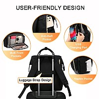 Lovevook Laptop Backpack For Women 17Inch Travel Work Backpack Purse Airline Approved Teacher Nurse Bag College Backpack With U