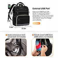 Lovevook Laptop Backpack For Women 17Inch Travel Work Backpack Purse Airline Approved Teacher Nurse Bag College Backpack With U