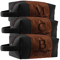 Amazing Items Set Of 3 Personalized Groomsmen Gifts Custom Men Toiletry Bags Groomsman Gifts For Wedding Groomsmen Proposa