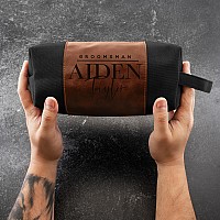 Amazing Items Single Personalized Groomsmen Gifts Custom Men Toiletry Bags Groomsman Gifts For Wedding Groomsmen Proposal