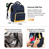 Lovevook Laptop Backpack For Women Fashion 17Inch Work Travel Backpack Purse Nurse Teacher Bag Carry On Backpack With Usb Port