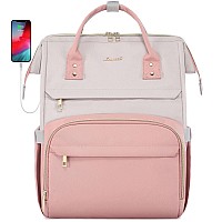 Lovevook Laptop Backpack Purse For Women 17Inch Large Work Computer Bags Fashion Travel Business Backpacks Teacher Doctor Nu