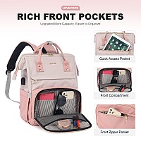 Lovevook Laptop Backpack Purse For Women 17Inch Large Work Computer Bags Fashion Travel Business Backpacks Teacher Doctor Nu