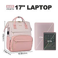 Lovevook Laptop Backpack Purse For Women 17Inch Large Work Computer Bags Fashion Travel Business Backpacks Teacher Doctor Nu