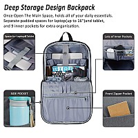 Maxtop Deep Storage Laptop Backpack With Usb Charging Portwater Resistant College Computer Bookbag Fits 16 Inch Laptop