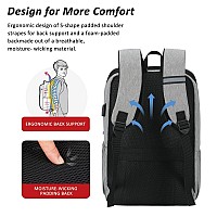 Maxtop Deep Storage Laptop Backpack With Usb Charging Portwater Resistant College Computer Bookbag Fits 16 Inch Laptop