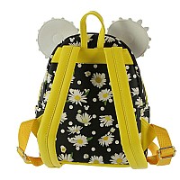 Loungefly Minnie Mouse Daisies Mini Backpack Blackwhiteyellow