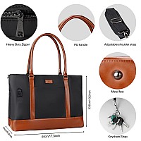 Laptop Tote Bag For Women 173 Inch Laptop Bag Large Women Work Bag Purse Usb Teacher Bag Fits 173 Inch Laptop Handbag Satchel