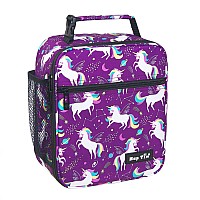 Hap Tim Kids Lunch Box For Girls Boys Reusable Lunch Bag For Kids Spacious Lunchbox Insulated Lunchbag Purple Unicorn18654