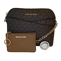 Michael Kors Michael Michael Kors Jet Set Travel Md Dome Xcross Crossbody Bundled With Sm Tz Coinpouch Purse Hook Signature Mk