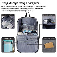 Maxtop Deep Storage Laptop Backpack With Usb Charging Portwater Resistant College School Computer Bookbag Fits 17 Inch Laptop