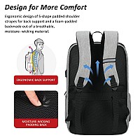 Maxtop Deep Storage Laptop Backpack With Usb Charging Portwater Resistant College School Computer Bookbag Fits 17 Inch Laptop