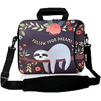 Richen 17 Inch Laptop Shoulder Bag Carrying Case With Handle Fits 1561617173174 Inch Laptop Notebook 16173 Inch Sloth