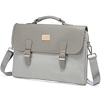 Lovevook Computer Bag Laptop Bag For Women Cute Laptop Messenger Bag For Work College Grey 156Inch