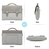 Lovevook Computer Bag Laptop Bag For Women Cute Laptop Messenger Bag For Work College Grey 156Inch