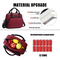 Scorlia Insulated Lunch Bag For Womenmen Reusable Lunch Cooler Box Lunch Tote Thermal Meal Prep Lunch Organizer With Adjustab