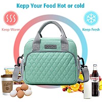 Scorlia Insulated Lunch Bag For Womenmen Reusable Lunch Cooler Box Lunch Tote Thermal Meal Prep Lunch Organizer With Adjustab