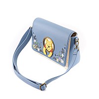 Loungefly Winnie The Pooh 95Th Anniversary Crossbody Bag Light Blue