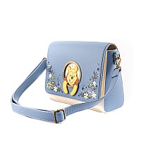 Loungefly Winnie The Pooh 95Th Anniversary Crossbody Bag Light Blue