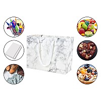 Huaprint Marble Paper Bagsmarble Gift Bagslarge Shopping Bags With Handles20 Pack Gift Bag 13X5X10Inchretail Bagsparty Favo