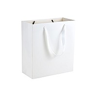 Huaprint White Paper Bagswhite Gift Bagsshopping Bags With Handles20 Pack Kraft Bags 10X45X11Inchretail Bagsparty Favor Ba