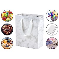 Huaprint Marble Paper Bagsmarble Gift Bagsshopping Bags With Handles20 Pack Small Gift Bags 7X4X9Inchretail Bagsparty Favor