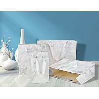 Huaprint Marble Paper Bagsmarble Gift Bagsshopping Bags With Handles20 Pack Small Gift Bags 7X4X9Inchretail Bagsparty Favor