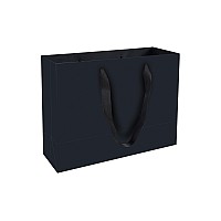 Huaprint Black Paper Bagsmatte Black Gift Bagslarge Shopping Bags With Handles20 Pack Gift Bag 13X5X10Inchretail Bagsparty