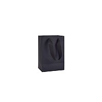 Huaprint Black Paper Bagsmatte Black Gift Bagsshopping Bags With Handles20 Pack Small Kraft Bags 525X325X8Inchretail Bags