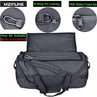 Mzipline 96L Xl Large Backpack Duffle Bag Water Resistant Sport Gym Overnight Weekender Holdall Bagtravel Duffel Bag With Activ