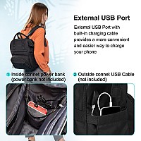 Lovevook Laptop Backpack For Women 14 Inch Nurse Teacher Backpack Work College Backpack Travel Bags Computer Laptop Bag Casual