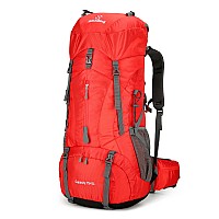 Kingsguard Hiking Backpack For Men And Women 70L5L Waterproof Lightweight Camping Daypack With Rain Cover For Outdoor Travel M