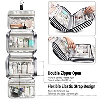 Toiletry Bag For Women Large Capacity Hanging Travel Toiletry Organizer For Traveling Women With 4 Compartments 1 Hanging Hook