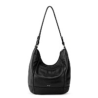 The Sak Sequoia Hobo Bag In Leather Single Shoulder Strap Black