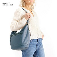 The Sak Sequoia Hobo Bag In Leather Single Shoulder Strap Black