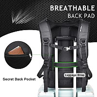 Mzipline Activated Carbon Lined Backpack Bag With Comb Lock Hoodie Water Resistantanti Theft Laptop Daypack Travel Bags For M