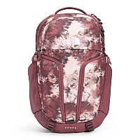 The North Face Womens Surge Commuter Laptop Backpack Wild Ginger Glacier Dye Printwild Ginger One Size