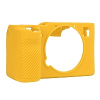 Camera Case For Sony A7C Soft Silicone Camera Skin Housing Case Protective Cover For Sony A7C Digital Camerayellow