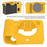 Camera Case For Sony A7C Soft Silicone Camera Skin Housing Case Protective Cover For Sony A7C Digital Camerayellow