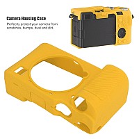 Camera Case For Sony A7C Soft Silicone Camera Skin Housing Case Protective Cover For Sony A7C Digital Camerayellow