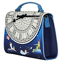 Loungefly Peter Pan Glow Clock Crossbody Bag Blue