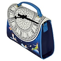 Loungefly Peter Pan Glow Clock Crossbody Bag Blue