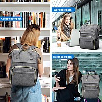 Lovevook 17 Inch Laptop Backpack Women Large Travel Computer Back Pack With Usb Charging Port Anti Theft Backpack For Women Te