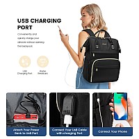 Lovevook 17 Inch Laptop Backpack Women Large Travel Computer Back Pack With Usb Charging Port Anti Theft Backpack For Women Te