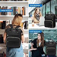 Lovevook 17 Inch Laptop Backpack Women Large Travel Computer Back Pack With Usb Charging Port Anti Theft Backpack For Women Te