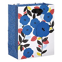 Papyrus 9 Medium Gift Bag Blue Flowers For Mothers Day Birthdays Weddings Bridal Showers Baby Showers And All Occasions 1