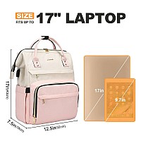 Lovevook Laptop Backpack For Women 17Inch Large Capacity Fashion Work Computer Backpacks Purse Travel Business Bags Doctor N